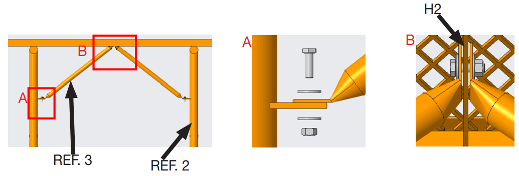 GLOBAL INDUSTRIAL 436CP55 48 Inches In-Ground Mount Steel Bench Without Backrest - images below as