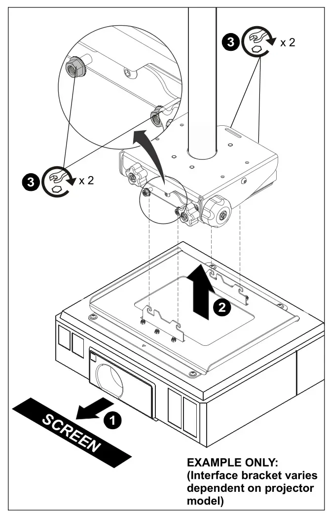 CHIEF VCT XL Projector Mount - Figure 3