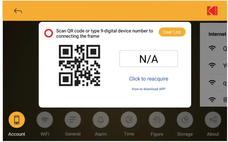 KODAK RCF Series WiFi Classic Photo - qr