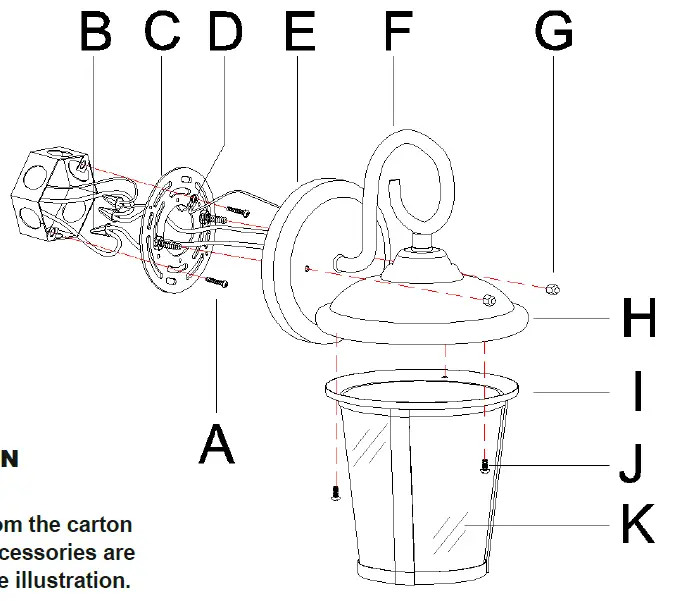 Uolfin 5106248 1-Light 11-in Textured Black Lantern 2