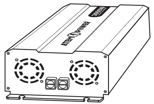 ATEMPOWER PSI3000-BLK-UD-AP 3000W DC-AC Pure Sine Wave Inverter