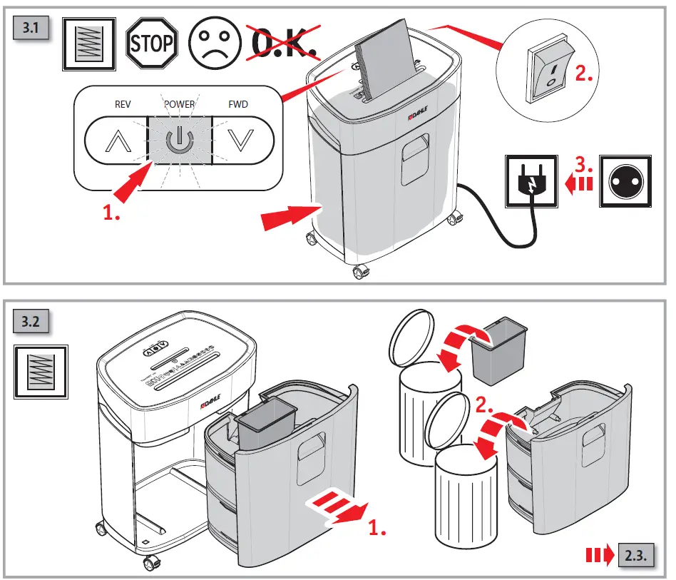 DAHLE PaperSAFE PS 240 Deskside Shredder 15