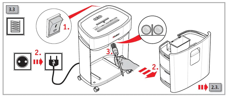 DAHLE PaperSAFE PS 240 Deskside Shredder 16