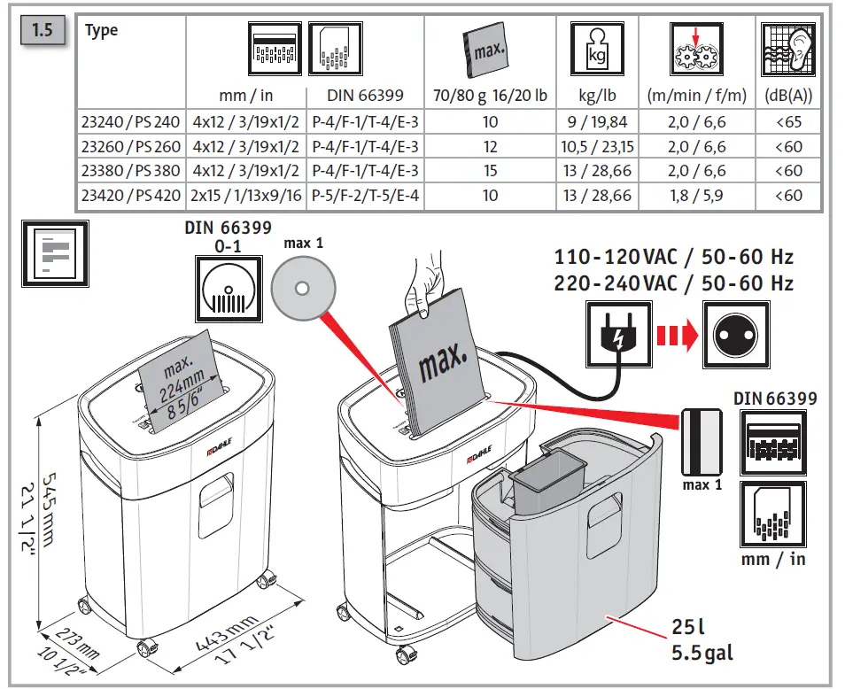 DAHLE PaperSAFE PS 240 Deskside Shredder 4