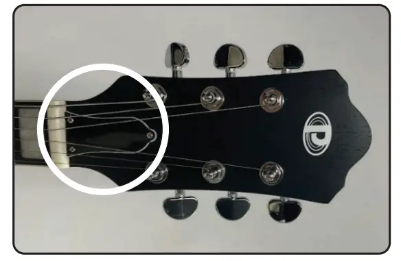 PYLE PJAZZGT88BR 6 String Semi-Hollow Body Jazz Style Electric Guitar - Figure 6