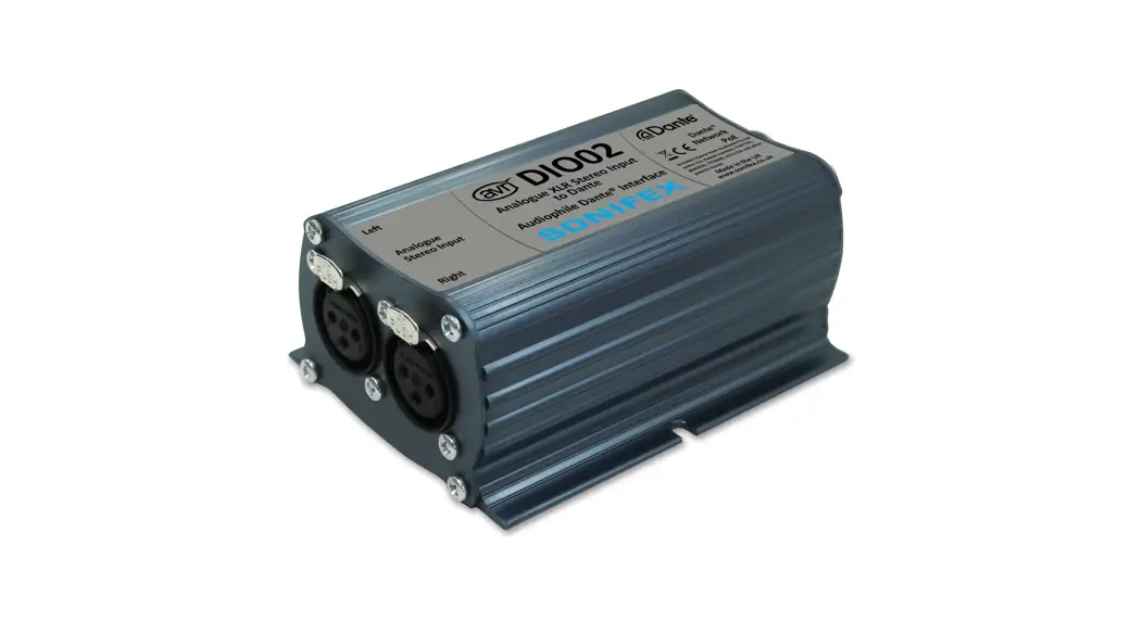 Sonifex Avn-dio0 Series Dio Audiophile Dante Interfaces Instruction Manual Sonifex Avn-dio0 Series Dio Audiophile Dante Interfaces Instruction Manual