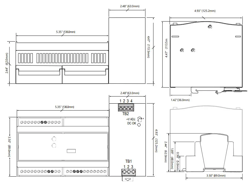ACCUENERGY RIK 1AR Relay Class Integrator - Dimensions