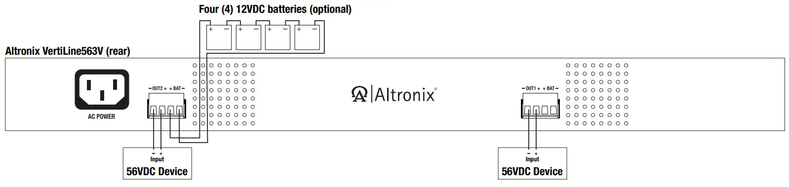 Altronix VertiLine563V Rack Mount Power Supply-Charger - Figure 3
