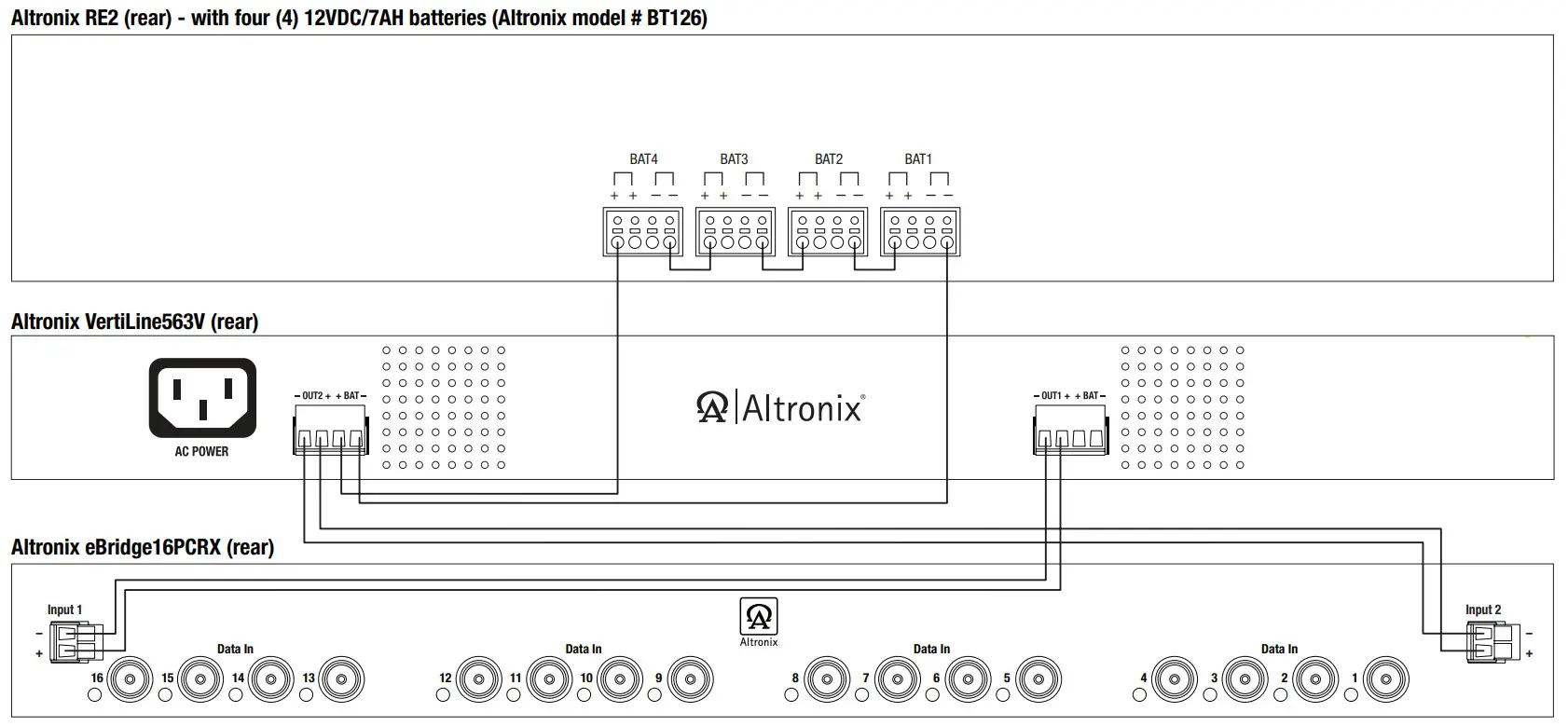 Altronix VertiLine563V Rack Mount Power Supply-Charger - Figure 5