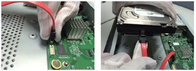 urmet NVR NEIUS SERIES Video Recorder - other end to the HDD