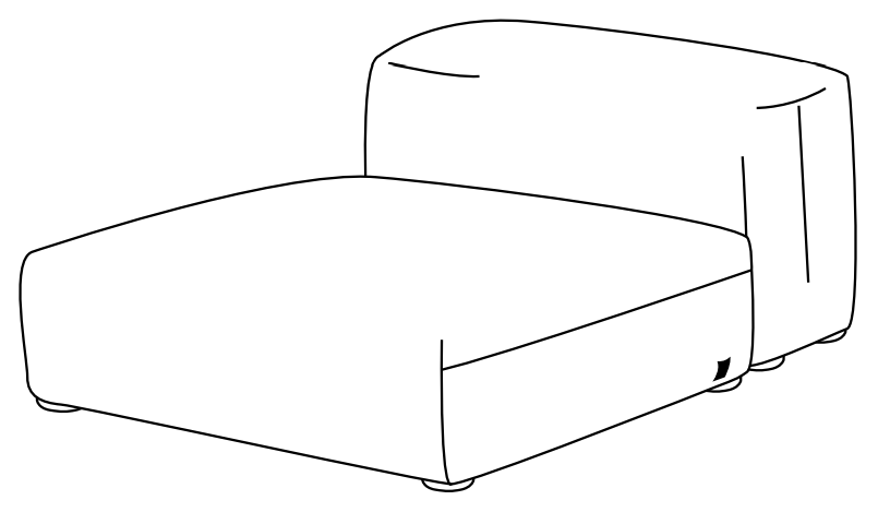 Vetsak 2023Q1 Sofa Seat 84x84 Velvet Lime