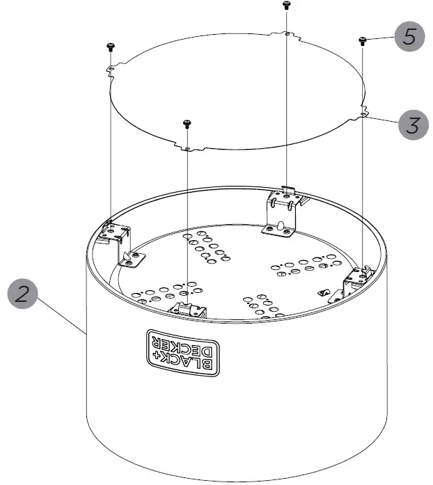 BLACK DECKER BD17201 19.5 Inch Smokeless Wood Fire Pit 04
