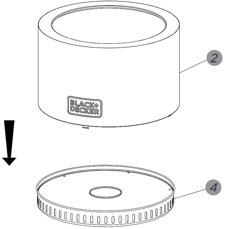 BLACK DECKER BD17201 19.5 Inch Smokeless Wood Fire Pit 05