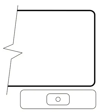 DSC WLS925L-433 Mini Door Window Contact - Locate Transmitter