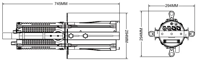 FOS technologies 350W RGBALC LED Profile Spot with Zoom - Zoom 1