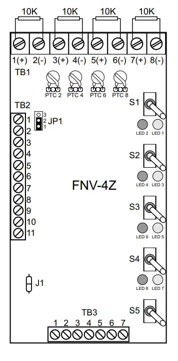 HOCHIKI FNV-2ZA Zone Splitter Module - fig 3