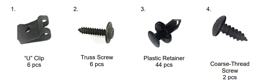 AXC E0001 X-LINE Fender Flare Jeep Wrangler Unlimited - KIT