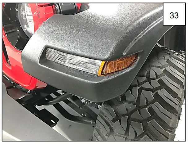 AXC E0001 X-LINE Fender Flare Jeep Wrangler Unlimited - Step 33