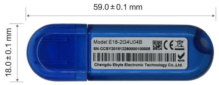 EBYTE E18-2G4U04B CC2531 ZigBee USB Wireless Module - protocol wireless packet