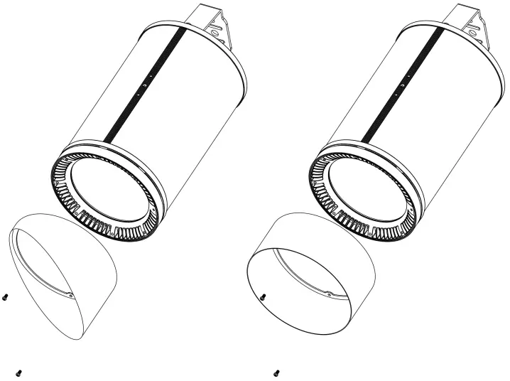 ELATION FUZE PENDANT 230 W 11,000 Lumen High CRI RGBWL LED Pendant - FULL SNOOT KIT