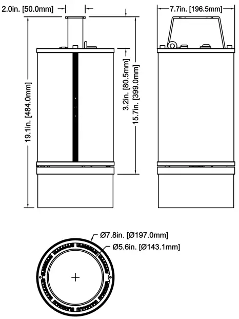 ELATION FUZE PENDANT 230 W 11,000 Lumen High CRI RGBWL LED Pendant - Half Spill Ring