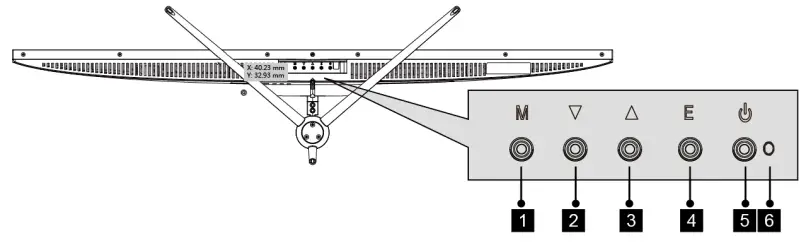 kogan KAMN44UWCLA 44 inch Ultrawide - Controls