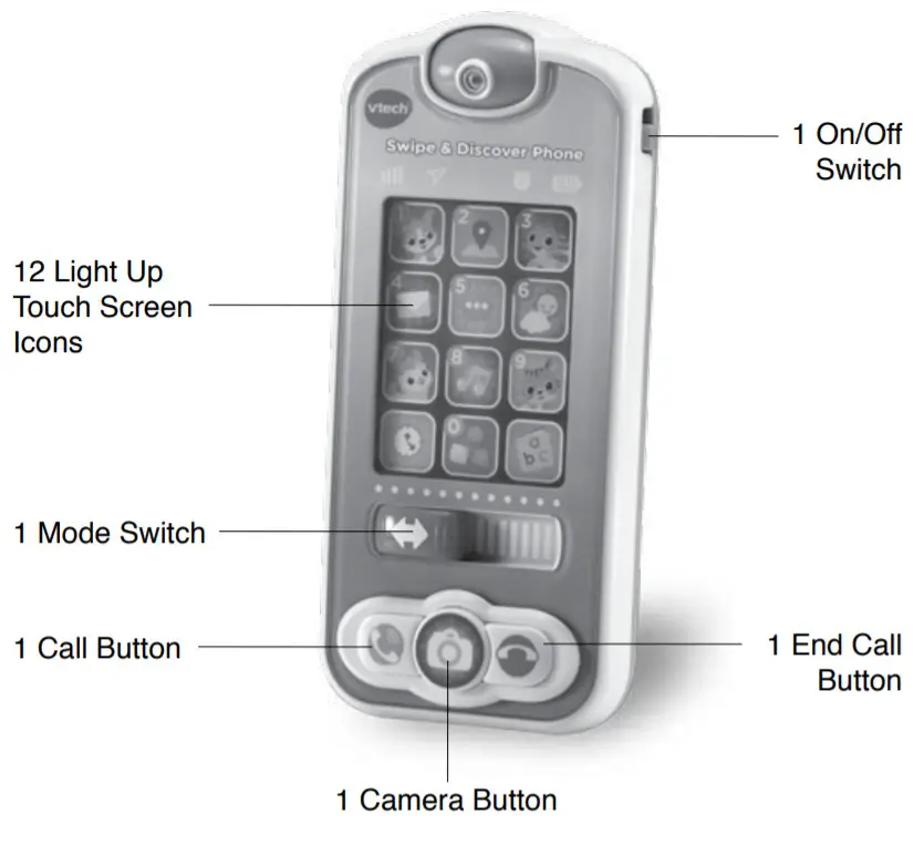 vtech 537603 Swipe & Discover Phone-INTRODUCTION