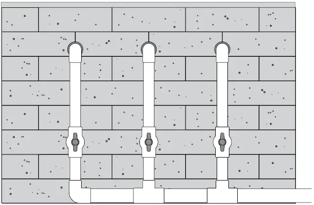 Atlantic Stainless Steel Copper Finish Spillways installation-1