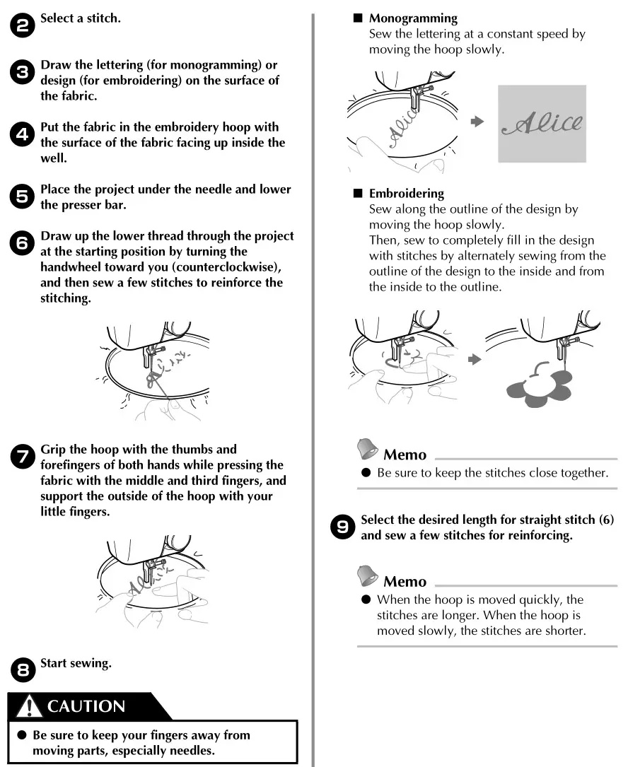 brother Sewing and Mending Machine - APPLIQUÉ, MONOGRAMMING AND EMBROIDERING 2
