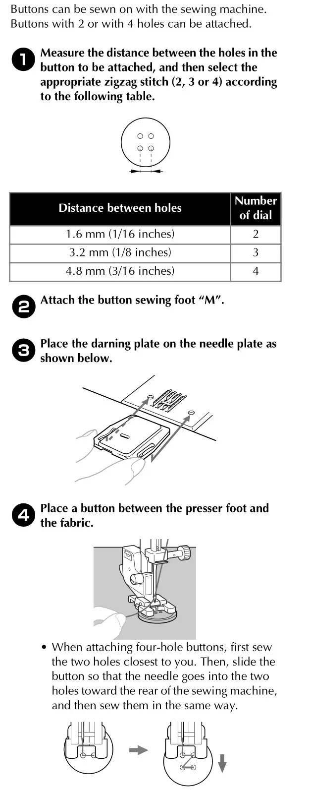brother Sewing and Mending Machine - Button sewing 1