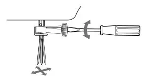 brother Sewing and Mending Machine - Do not apply strong force when loosening