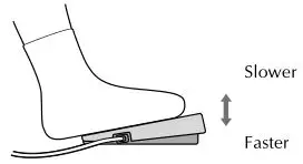 brother Sewing and Mending Machine - Foot controller