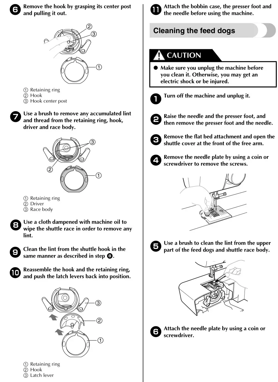 brother Sewing and Mending Machine - MAINTENANCE