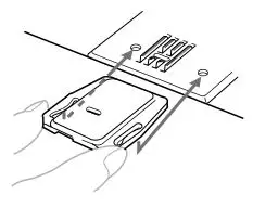 brother Sewing and Mending Machine - Place the darning plate on the needle plate