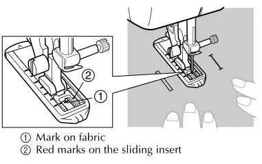 brother Sewing and Mending Machine - Position the fabric under the presser foot