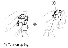 brother Sewing and Mending Machine - Pull the trailing thread