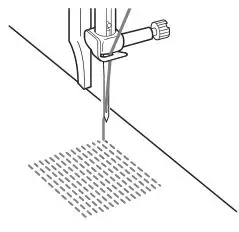 brother Sewing and Mending Machine - Start sewing while gently moving the fabric