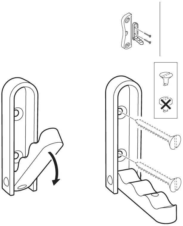 IKEA KLYKET Folding Hook Installation 1