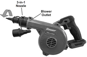 Attaching 3-in-1 Nozzle 