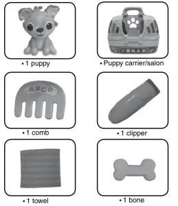 vtech 541700 Glam and Go Puppy Salon - pakage