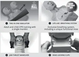 CPR Taylor CPRTY2 Monitor for Electronic CPR Training - bag