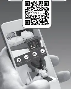 CPR Taylor CPRTY2 Monitor for Electronic CPR Training - qr code