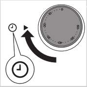 Turn the timer knob to the required cooking time to switch on the appliance