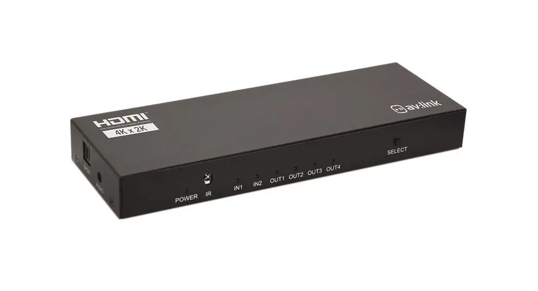 Av-link 128.835uk 4k Hdmi Switch / Splitter 2x4 User Manual