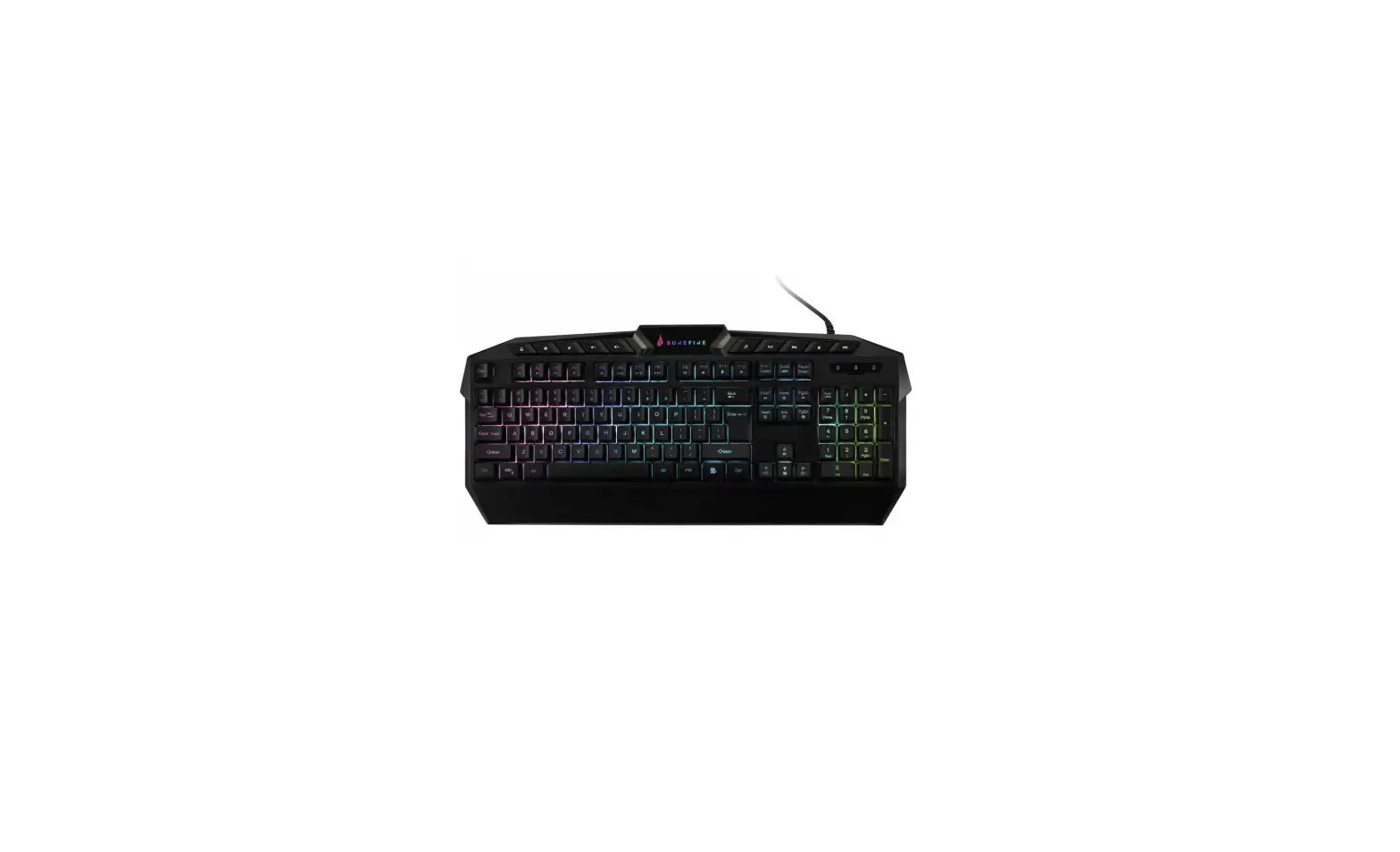 Surefire 48829 Kingpin Rgb Gaming Multimedia Keyboard User Guide