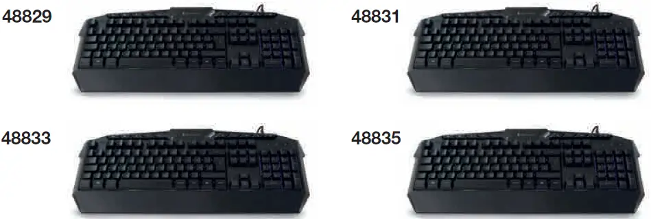 SUREFIRE 48829 Kingpin RGB Gaming Multimedia Keyboard fig 1