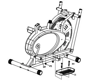 SKY LAND Orbitrac - Assembling of item STEP 3