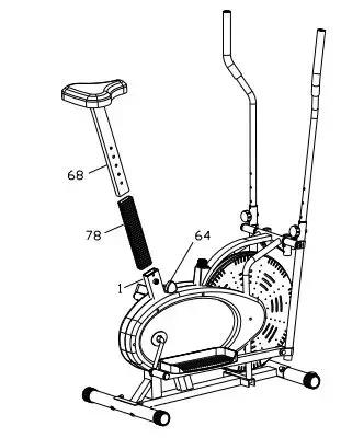 SKY LAND Orbitrac - Assembling of item STEP 6