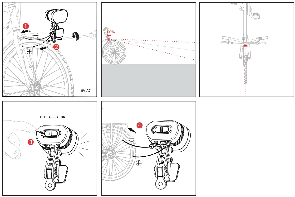 spanninga Axendo 60 Dynamo Bicycle Lights