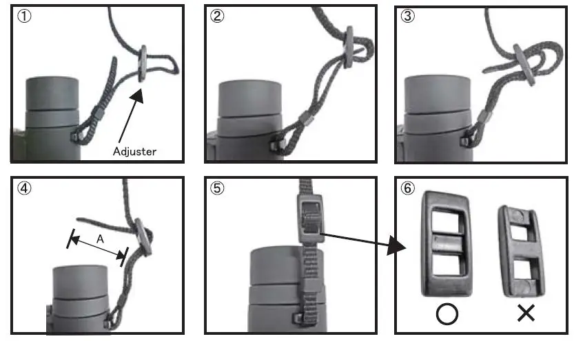 attaching the neck strap